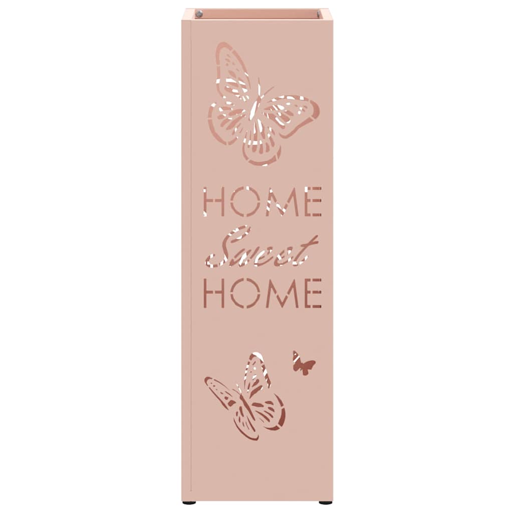 Umbrella Stand Pink 15.5 x 15.5 x 49 cm Metal