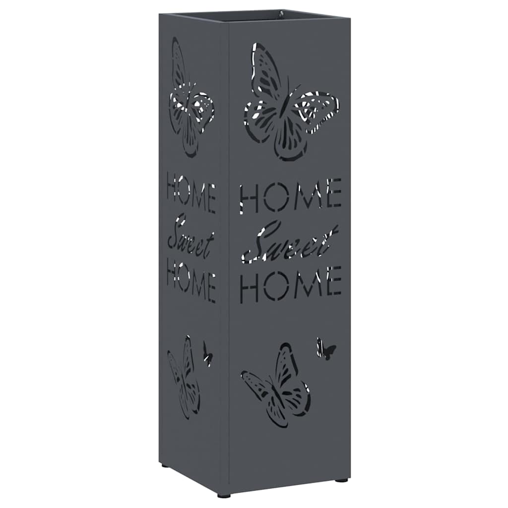 Umbrella Stand Anthracite 15.5 x 15.5 x 49 cm Metal