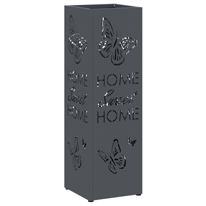 Umbrella Stand Anthracite 15.5 x 15.5 x 49 cm Metal