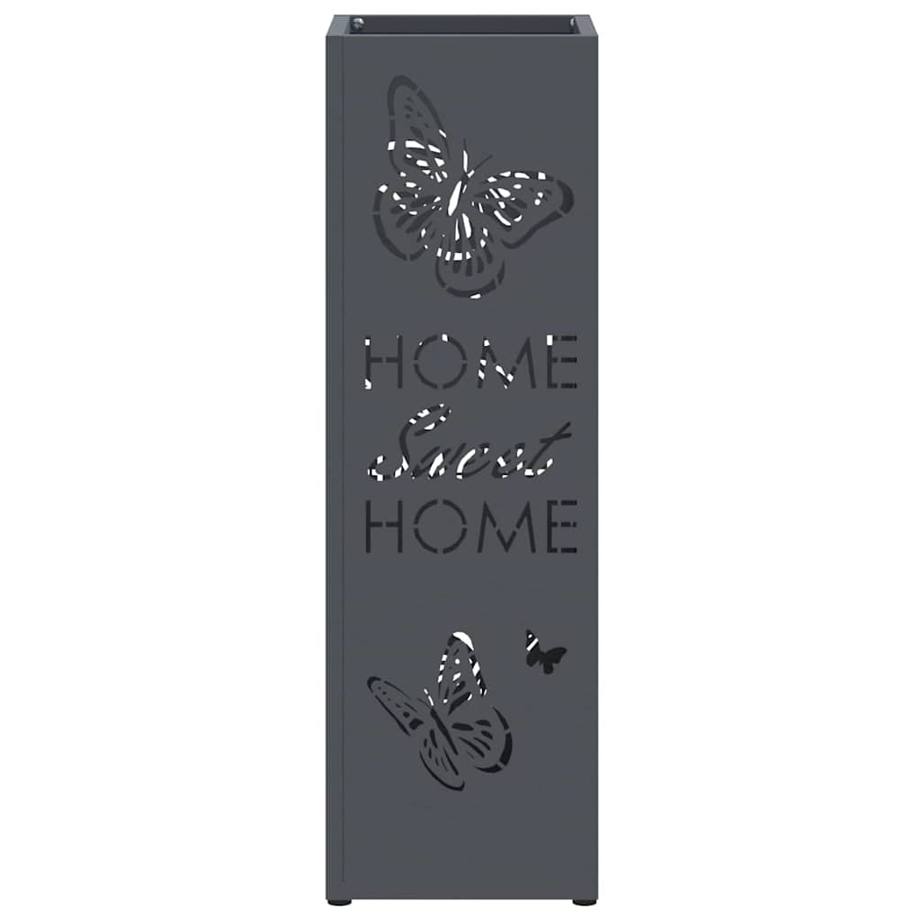 Umbrella Stand Anthracite 15.5 x 15.5 x 49 cm Metal