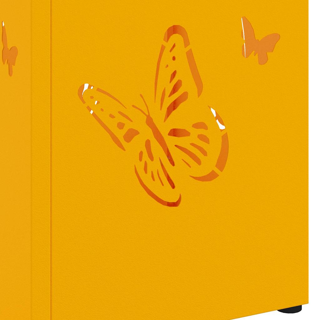 Umbrella Stand Mustard 15.5 x 15.5 x 49 cm Metal