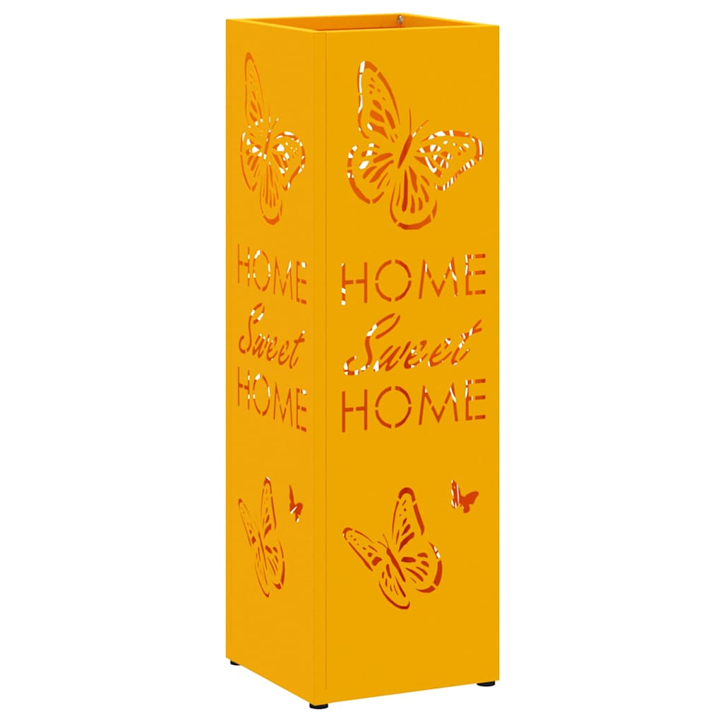 Umbrella Stand Mustard 15.5 x 15.5 x 49 cm Metal