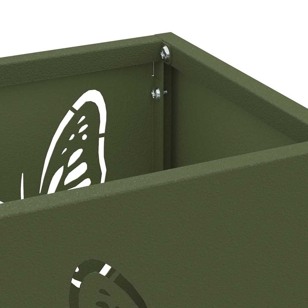 Umbrella Stand Olive 15.5 x 15.5 x 49 cm Metal