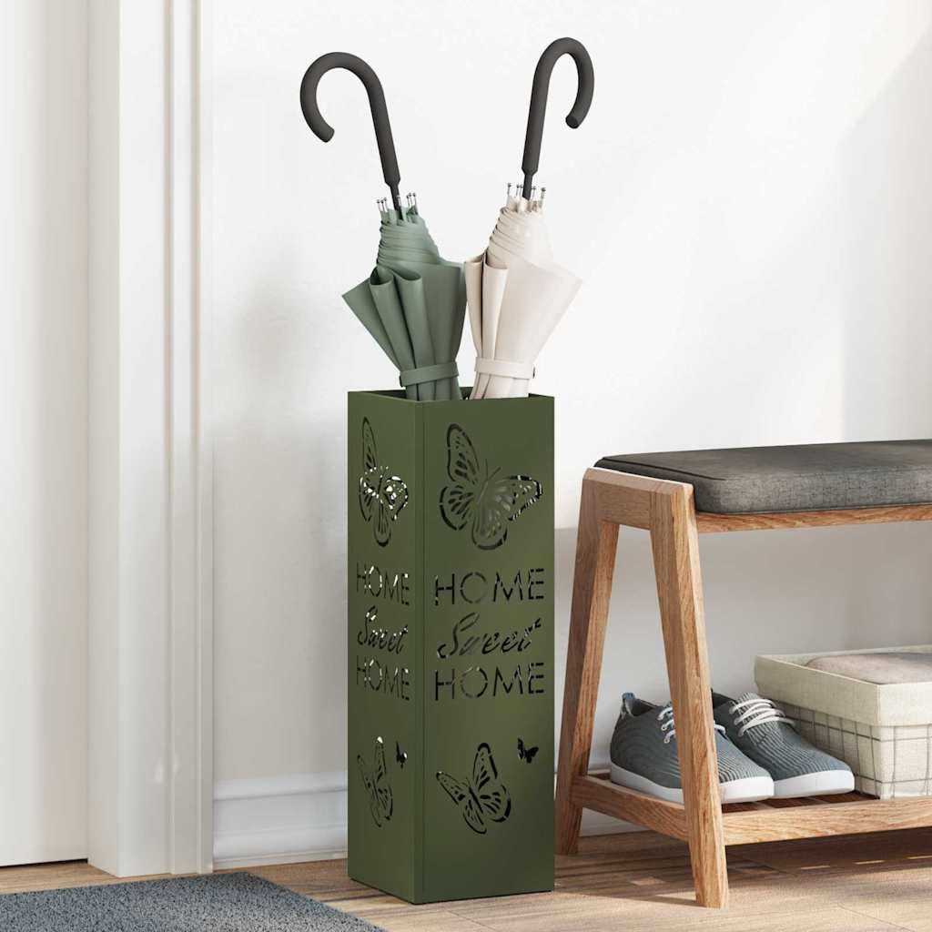 Umbrella Stand Olive 15.5 x 15.5 x 49 cm Metal