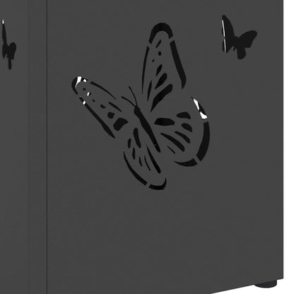 Umbrella Stand Black 15.5 x 15.5 x 49 cm Metal