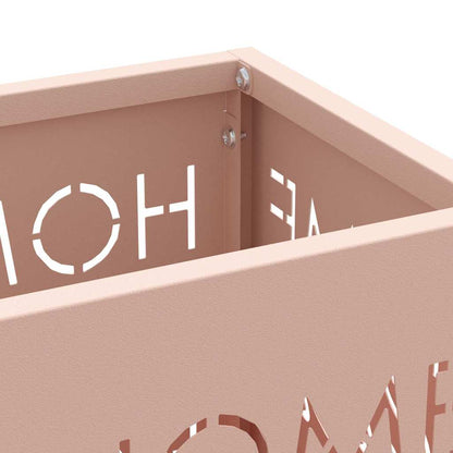 Umbrella Stand Pink 15.5 x 15.5 x 49 cm Metal