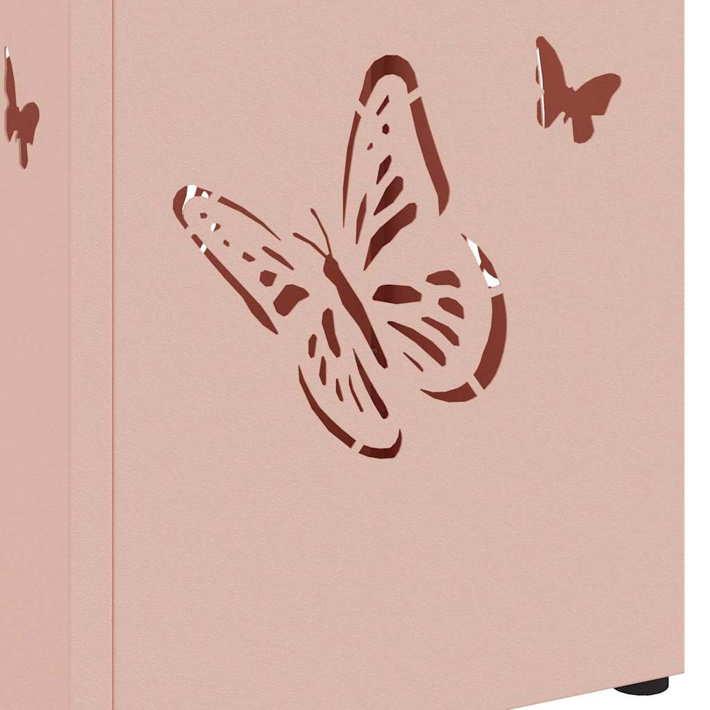 Umbrella Stand Pink 15.5 x 15.5 x 49 cm Metal