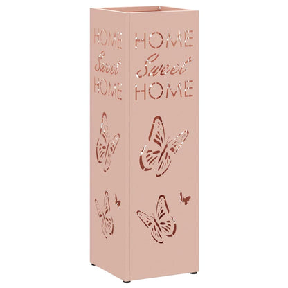 Umbrella Stand Pink 15.5 x 15.5 x 49 cm Metal