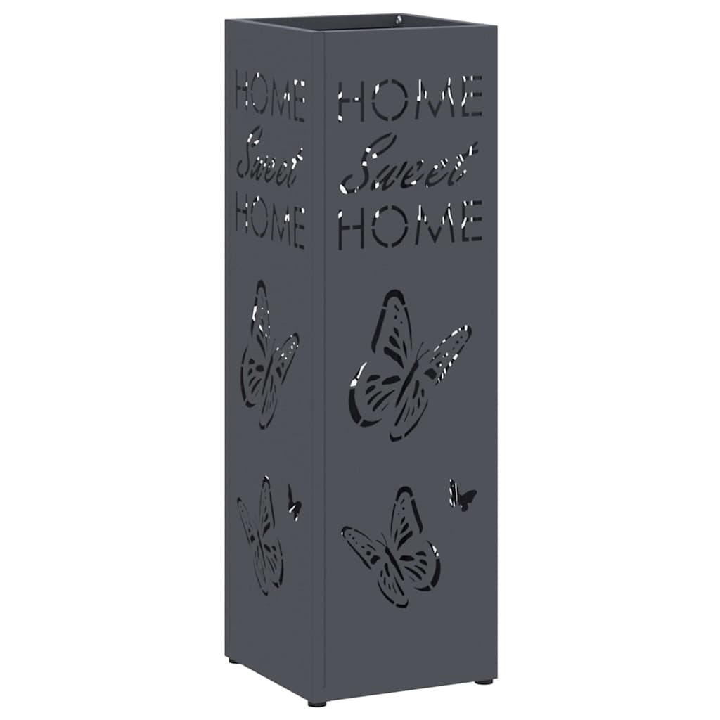 Umbrella Stand Anthracite 15.5 x 15.5 x 49 cm Metal
