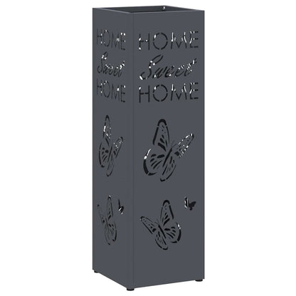 Umbrella Stand Anthracite 15.5 x 15.5 x 49 cm Metal