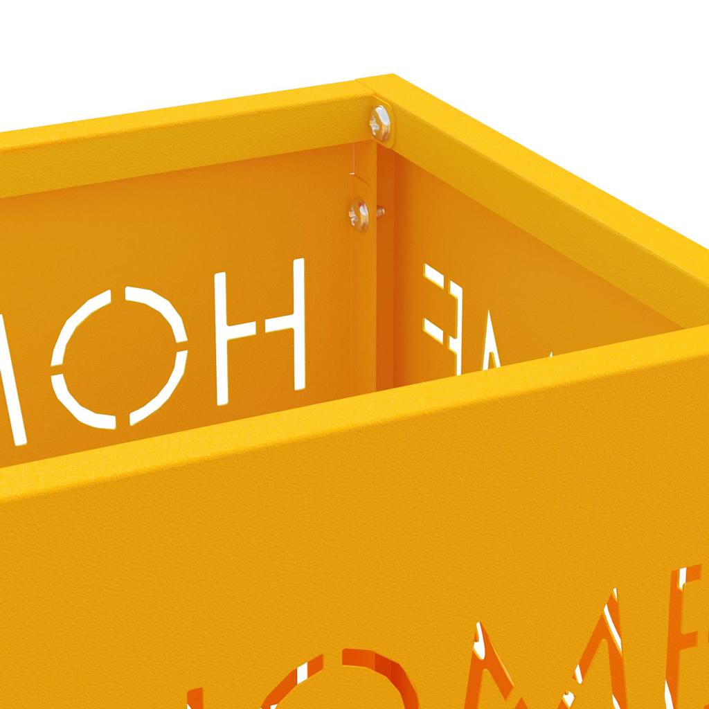 Umbrella Stand Mustard 15.5 x 15.5 x 49 cm Metal