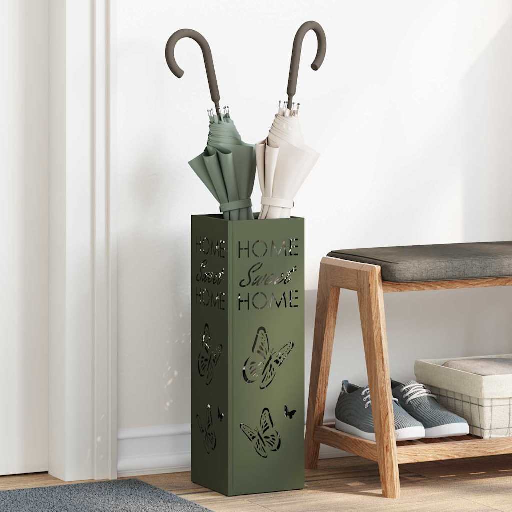 Umbrella Stand Olive 15.5 x 15.5 x 49 cm Steel