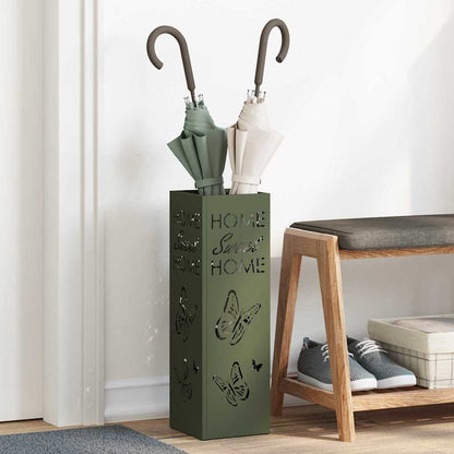 Umbrella Stand Olive 15.5 x 15.5 x 49 cm Steel