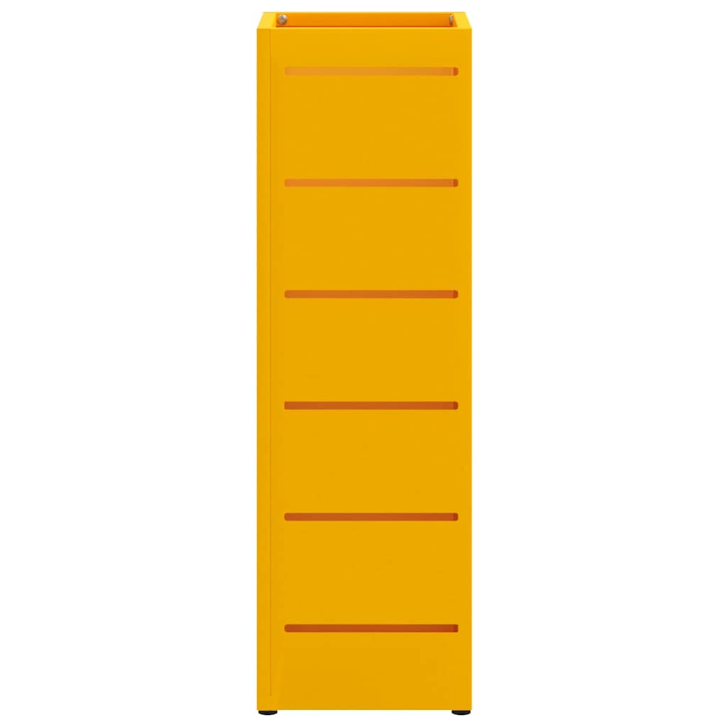 Umbrella Stand Mustard 15.5 x 15.5 x 49 cm Metal