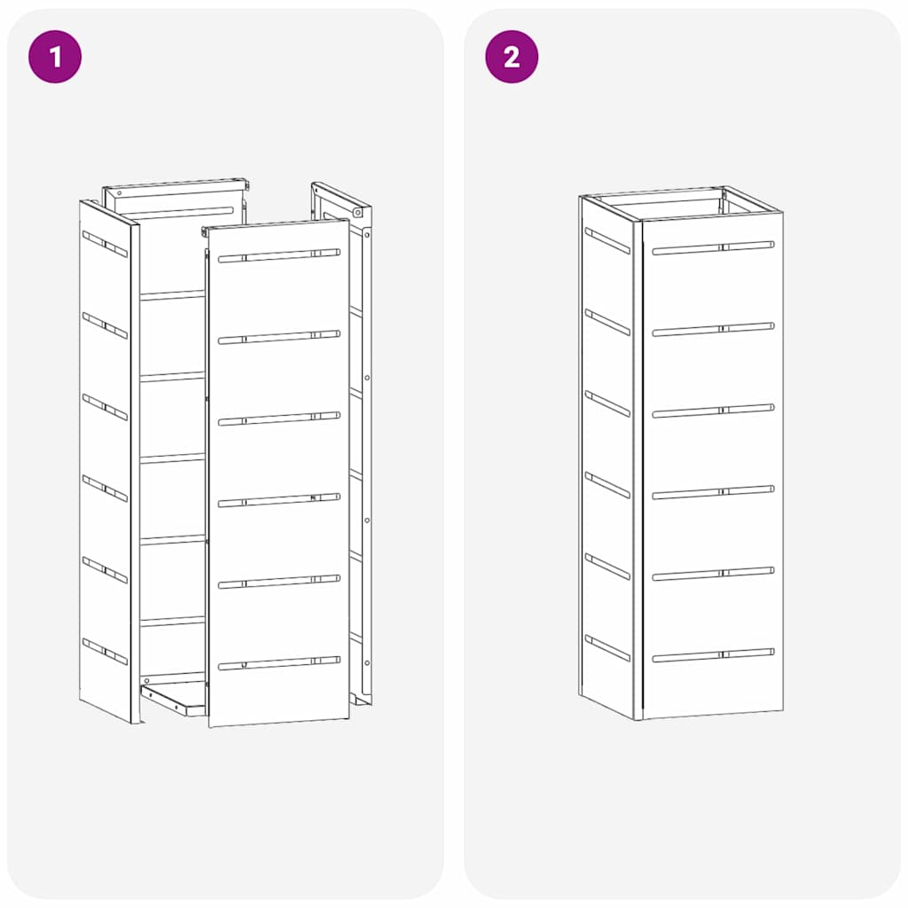 Umbrella Stand Olive 15.5 x 15.5 x 49 cm Metal
