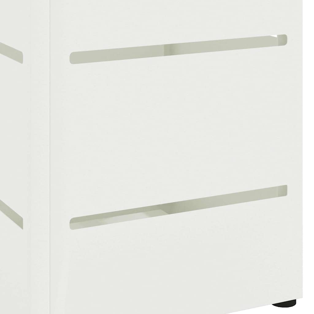 Umbrella Stand White 15.5 x 15.5 x 49 cm Metal