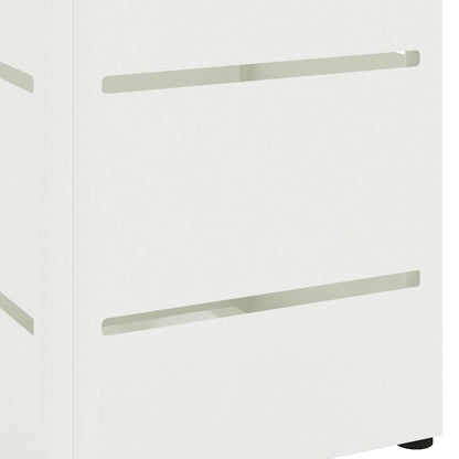 Umbrella Stand White 15.5 x 15.5 x 49 cm Metal