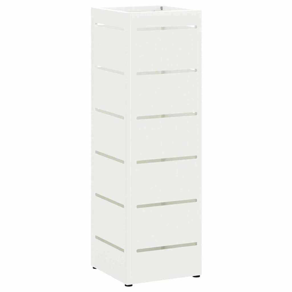 Umbrella Stand White 15.5 x 15.5 x 49 cm Metal