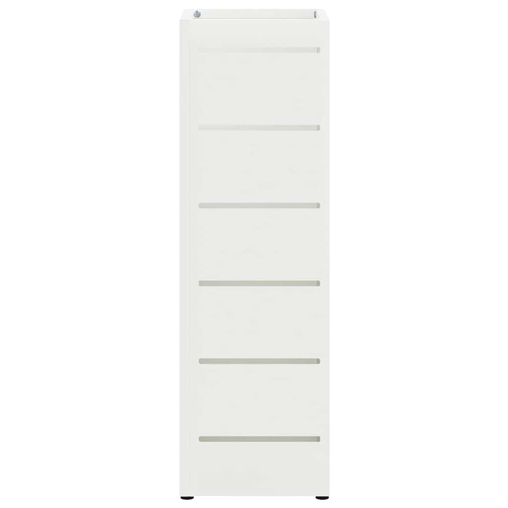 Umbrella Stand White 15.5 x 15.5 x 49 cm Metal