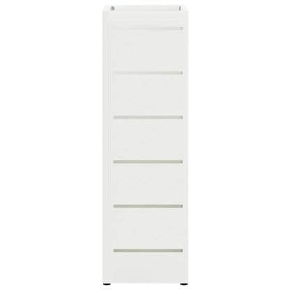 Umbrella Stand White 15.5 x 15.5 x 49 cm Metal