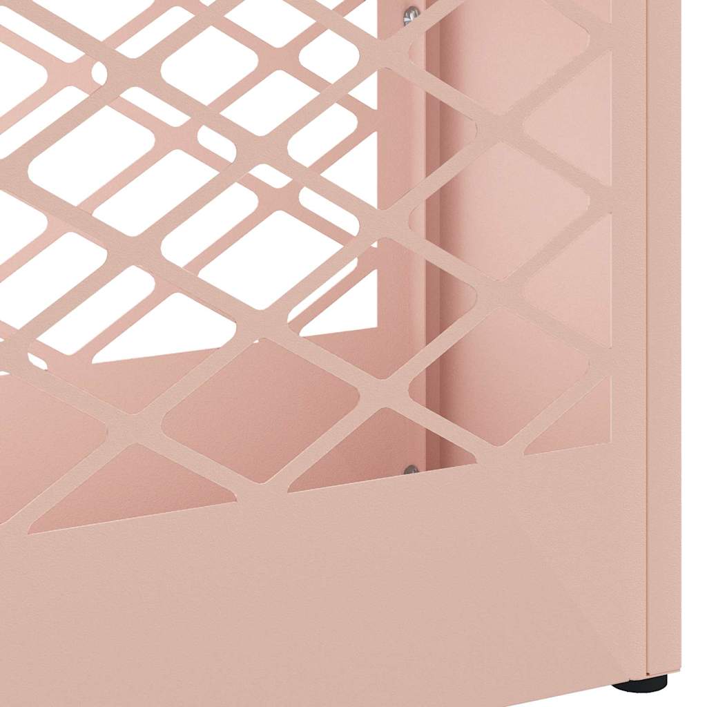 Umbrella Stand with Storage Pink 28 x 12 x 41 cm Steel