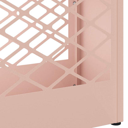 Umbrella Stand with Storage Pink 28 x 12 x 41 cm Steel