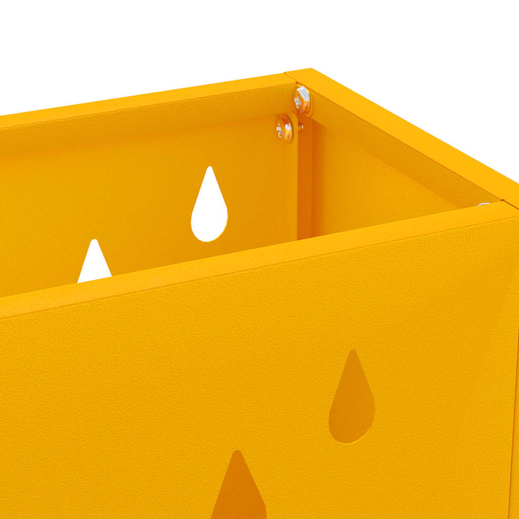 Umbrella Stand Mustard yellow 28 x 12 x 41 cm Steel