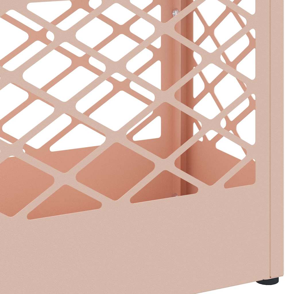 Umbrella Stand with Storage Pink 28 x 12 x 41 cm Steel