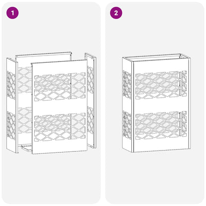 Umbrella Stand with Storage Pink 28 x 12 x 41 cm Steel