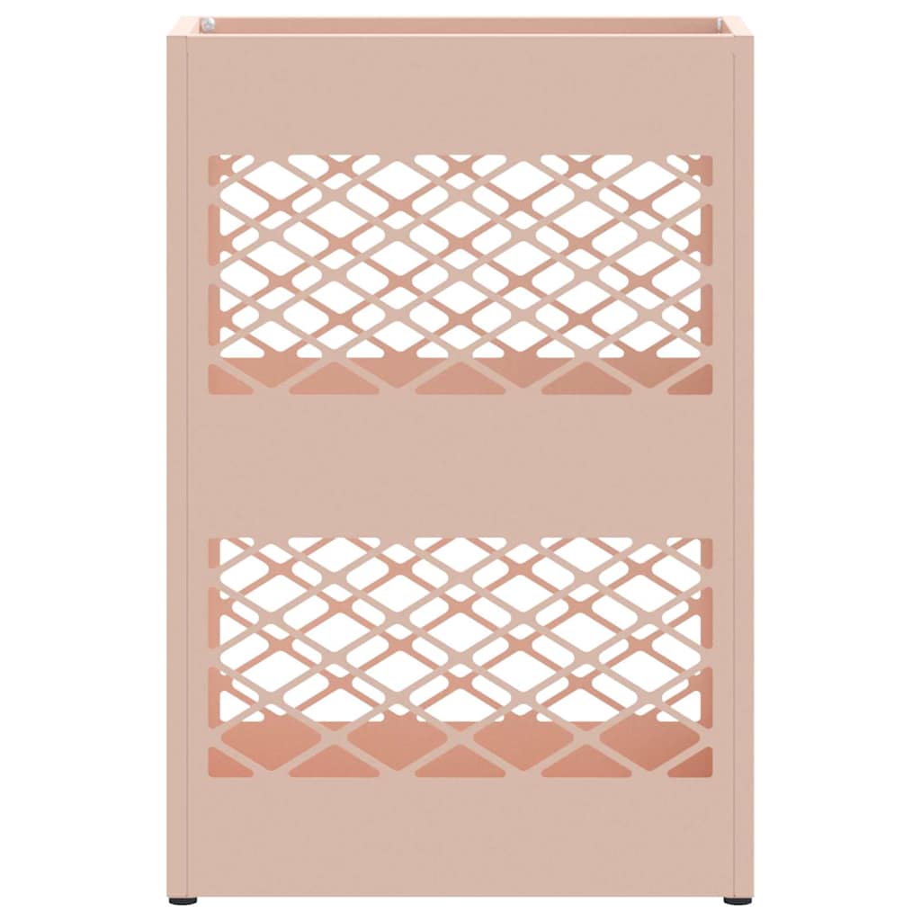 Umbrella Stand with Storage Pink 28 x 12 x 41 cm Steel