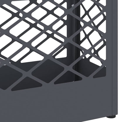 Umbrella Stand with Storage Anthracite 28 x 12 x 41 cm Steel