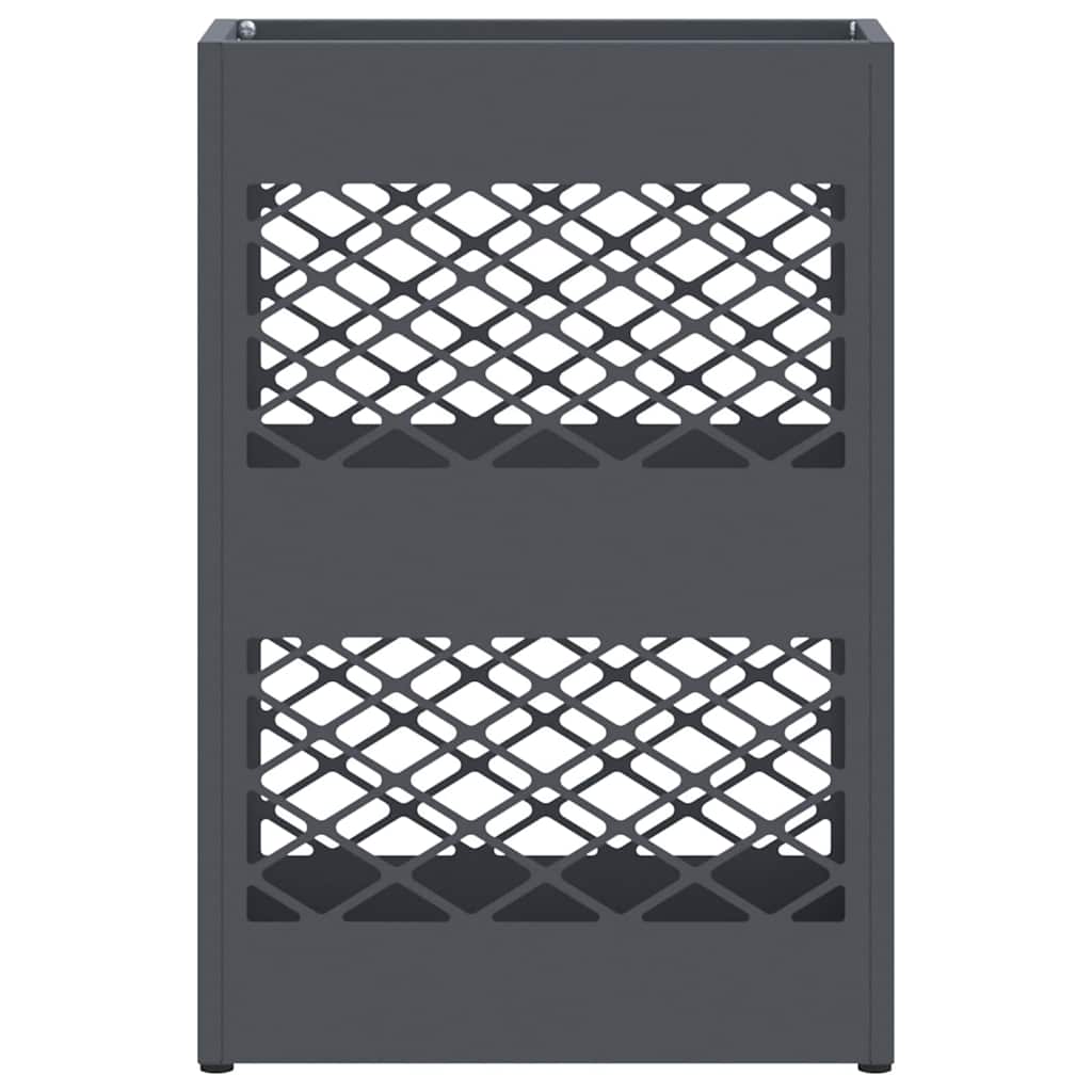 Umbrella Stand with Storage Anthracite 28 x 12 x 41 cm Steel