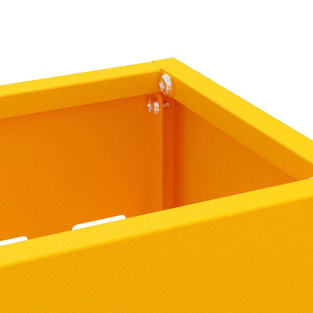Umbrella Stand Mustard yellow 28 x 12 x 41 cm Steel