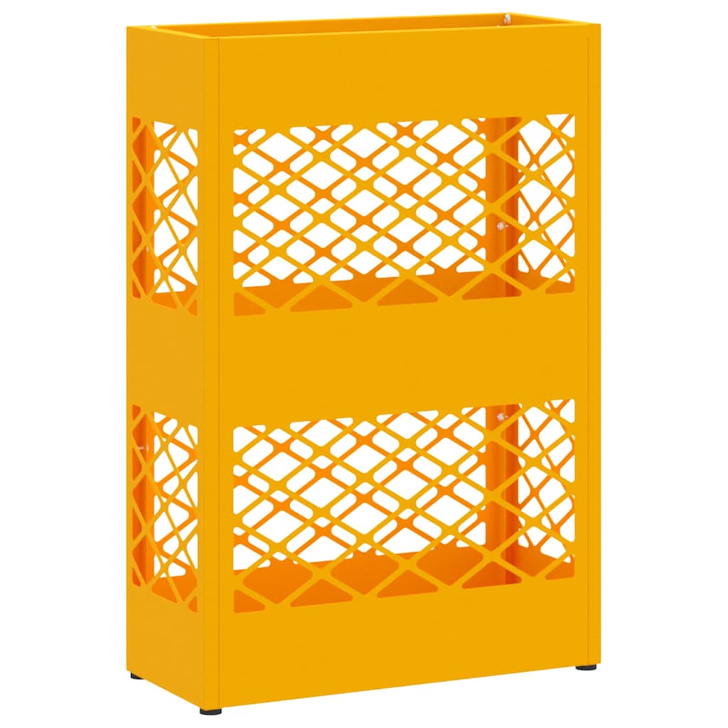 Umbrella Stand Mustard yellow 28 x 12 x 41 cm Steel