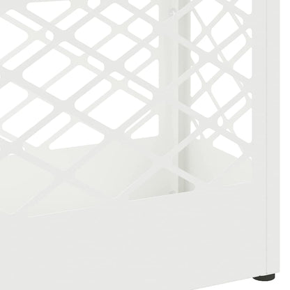 Umbrella Stand with Storage White 28 x 12 x 41 cm Steel