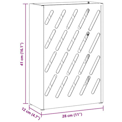 Umbrella Stand with Storage Pink 28 x 12 x 41 cm Steel
