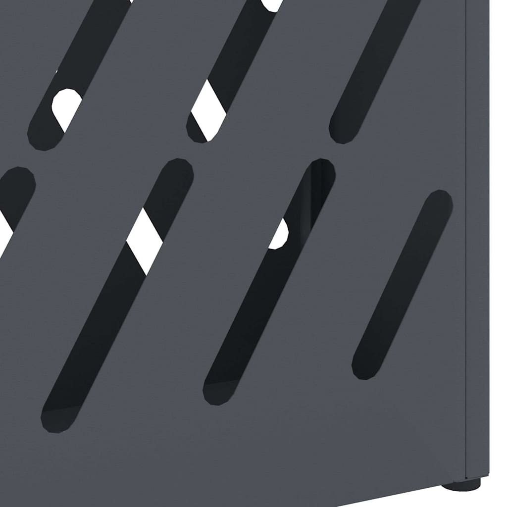 Umbrella Stand with Storage Anthracite 28 x 12 x 41 cm Steel