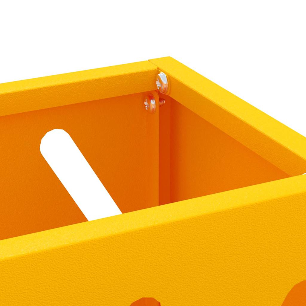 Umbrella Stand Mustard yellow 28 x 12 x 41 cm Steel
