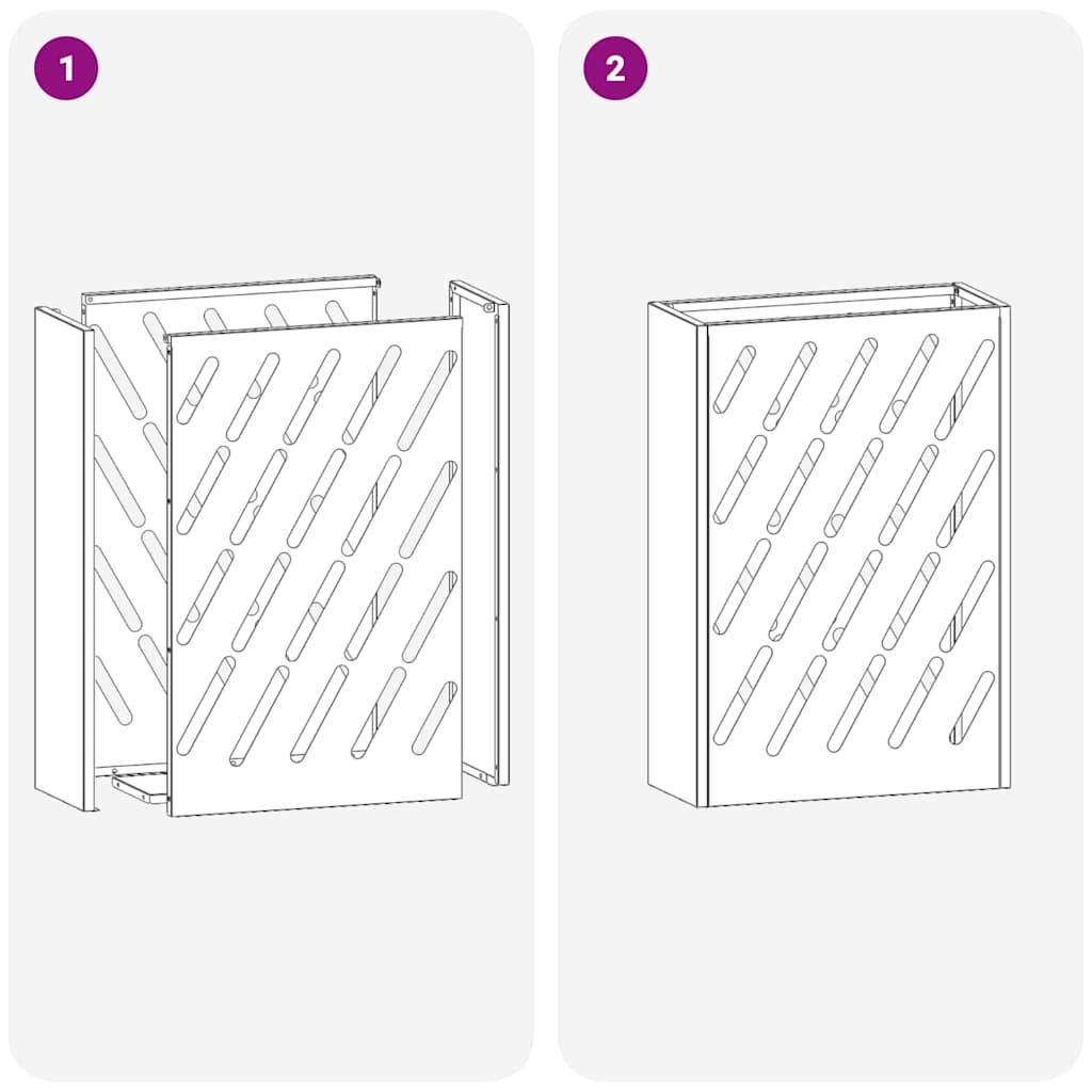 Umbrella Stand Mustard yellow 28 x 12 x 41 cm Steel