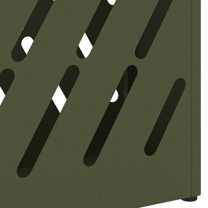 Umbrella Stand with Storage Olive green 28 x 12 x 41 cm Steel