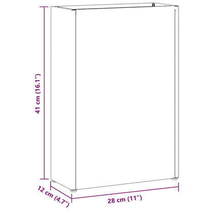 Umbrella Stand with Storage Pink 28 x 12 x 41 cm Steel