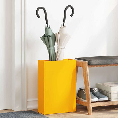 Umbrella Stand Mustard yellow 28 x 12 x 41 cm Steel