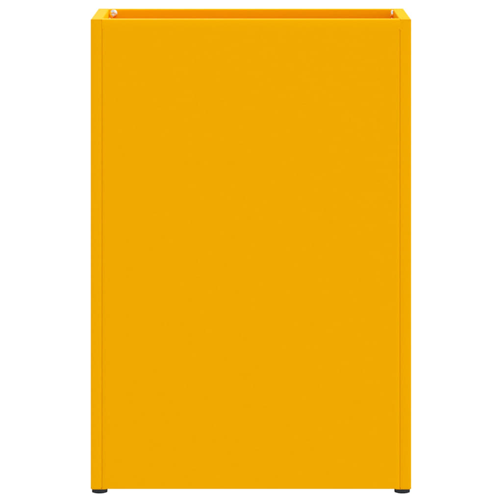 Umbrella Stand Mustard yellow 28 x 12 x 41 cm Steel