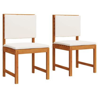 Armless Garden Chair 2 pcs Brown 50 x 50 x 91cm