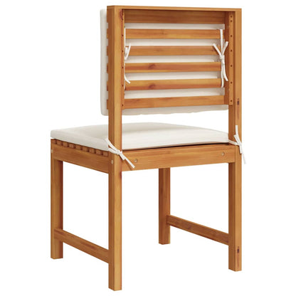 Armless Garden Chair 2 pcs Brown 50 x 50 x 91cm