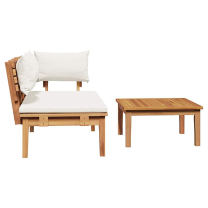 Garden Bench 2 pcs Brown Solid Teak wood