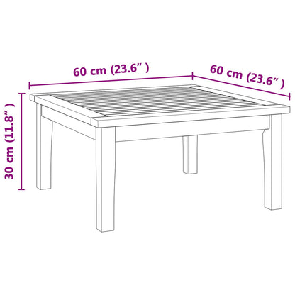 Garden Table Brown Solid Teak wood