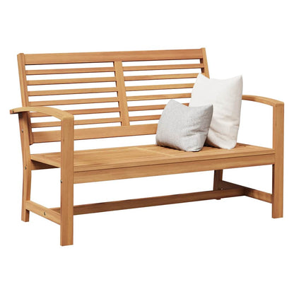 Garden Bench Natural 110 x 64 x 76.5 cm Solid teak wood