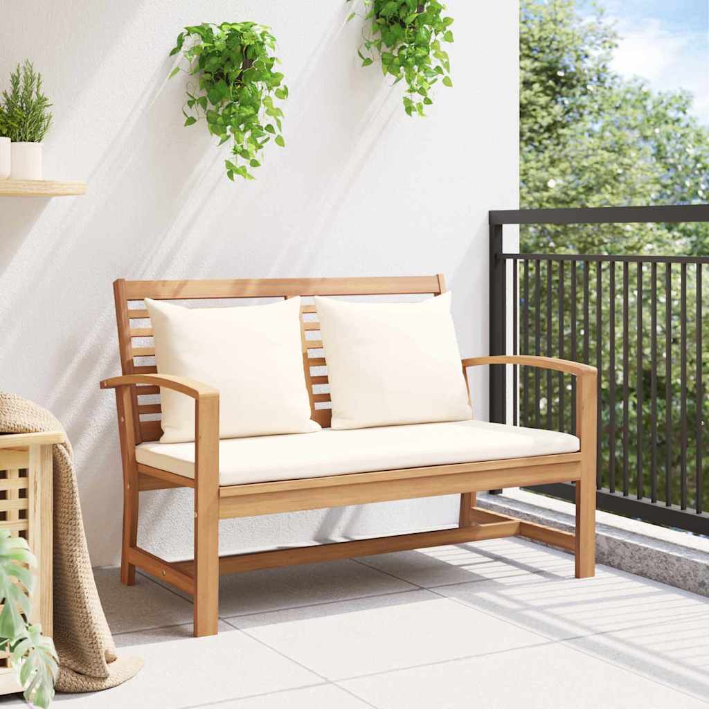 Garden Bench Natural 110 x 64 x 76.5 cm Solid teak wood