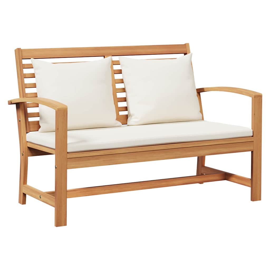Garden Bench Natural 110 x 64 x 76.5 cm Solid teak wood